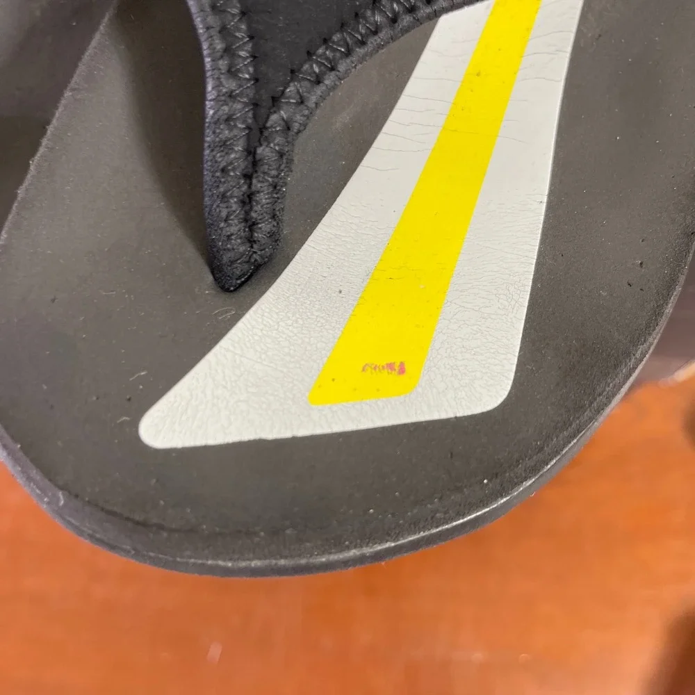 Nike Celso Black Grey Yellow Thong Sandals Flip Flops Slip On Men's 8 US/7 UK